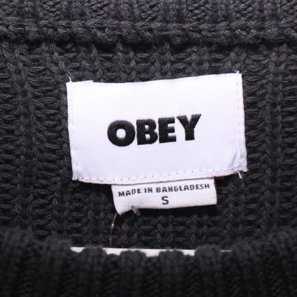 NWT OBEY Joni Colorblock Long Sleeve Knit Sweater Size S - Picture 8 of 12